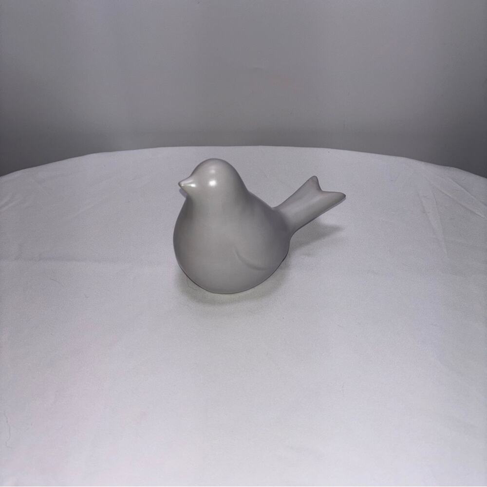 White Ceramic Bird Figurine